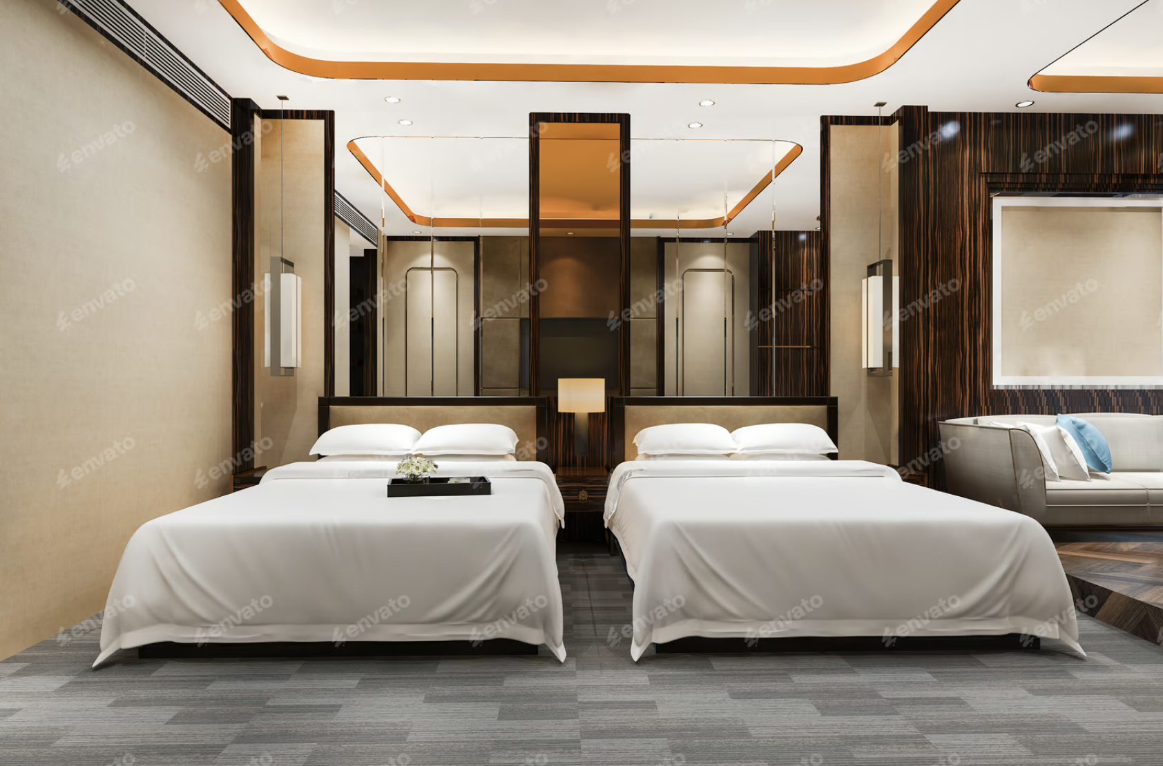Luxury hotel room